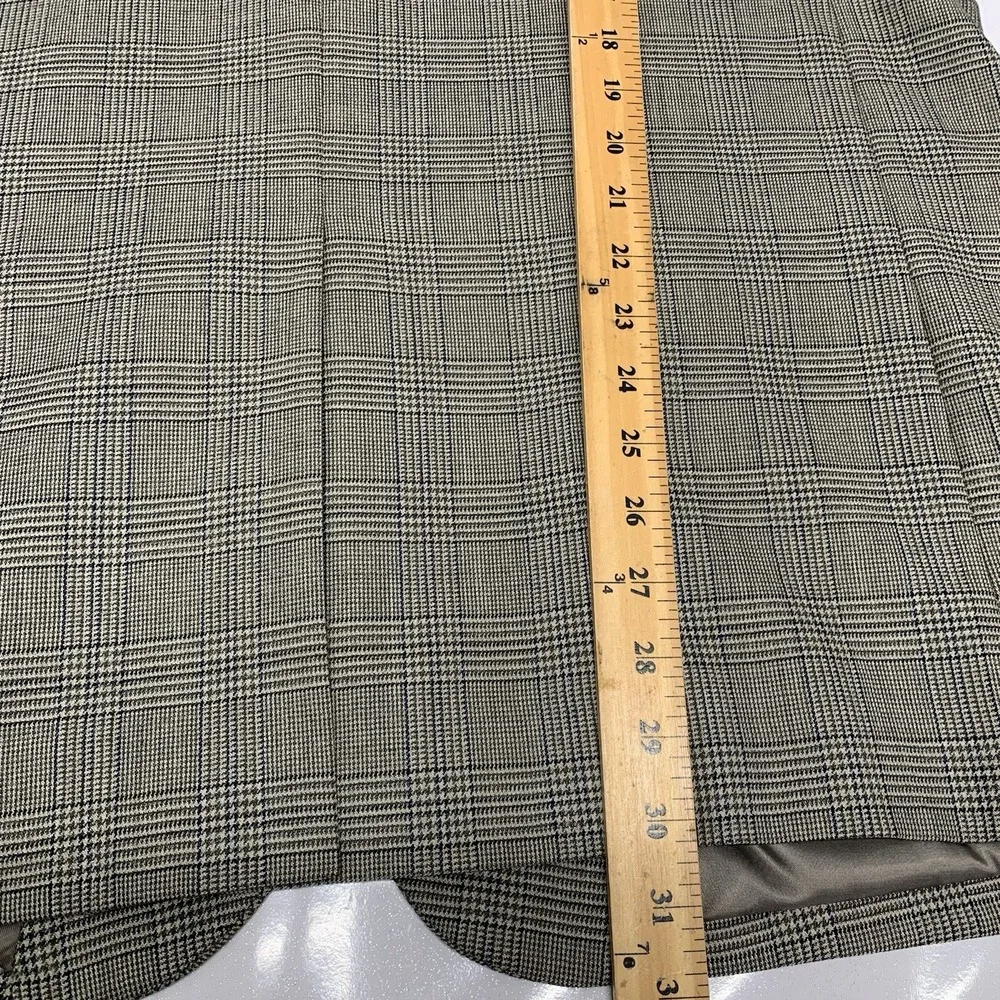 Jos A Bank Sport Coat Men 46R Brown Glen Plaid Wool 2 Button Blazer Jacket Work